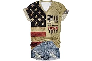 Patriotic Vibes with Our 4th of July Women's T-Shirt