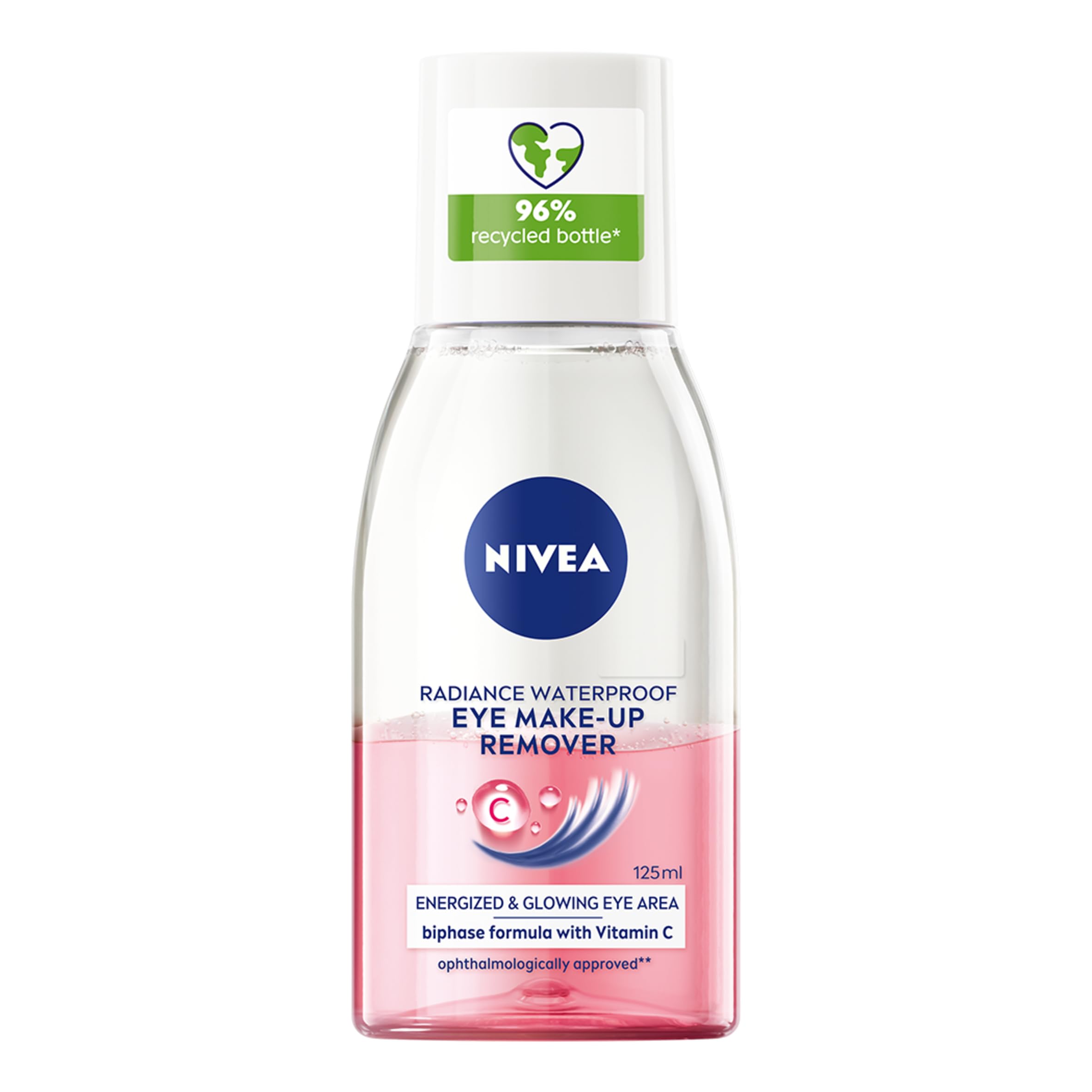 Nivea Radiance Waterproof Eye Make Up Remover - 125ml - Gentle & Effective Cleansing