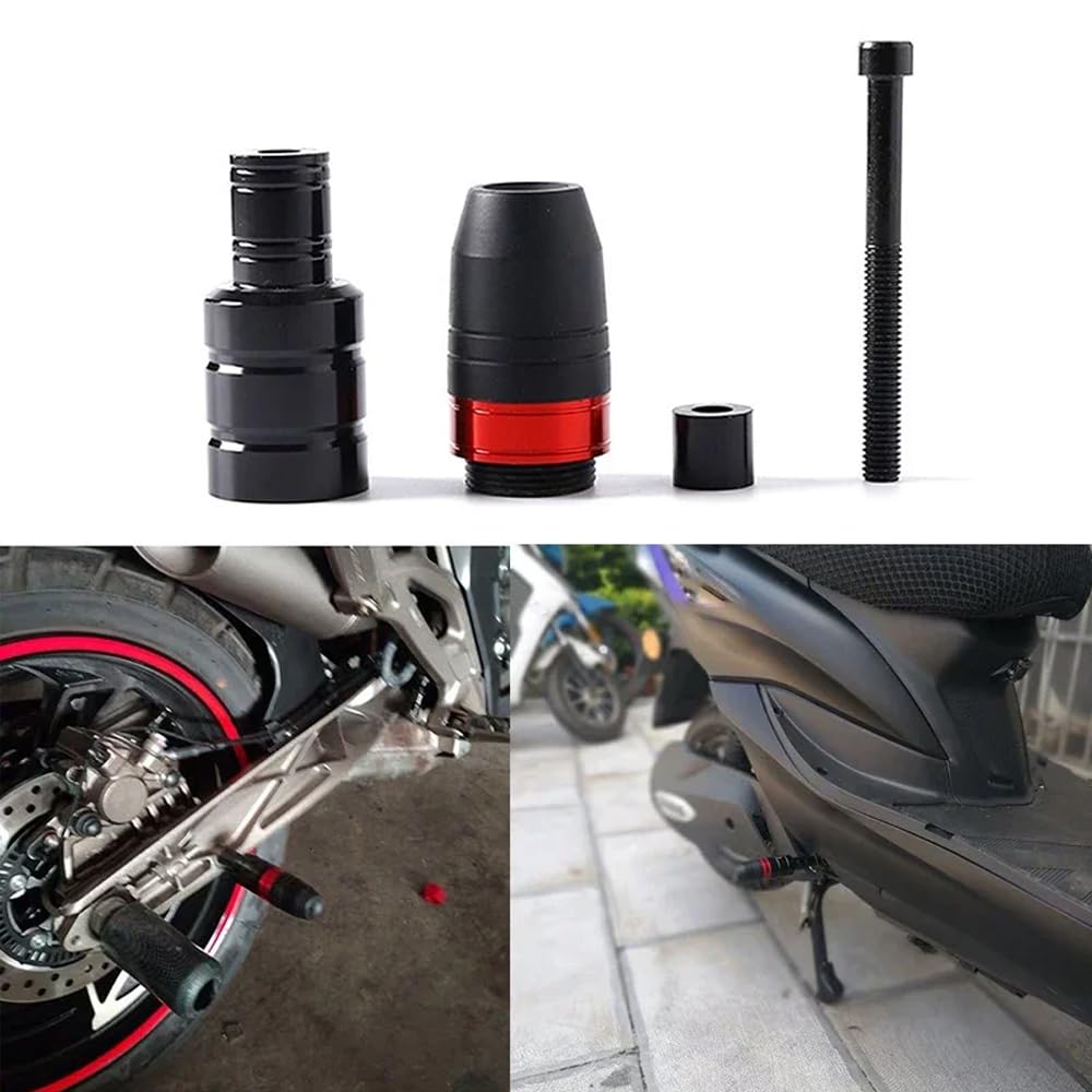 Moto Tamponi Paratelaio per Kawasaki Eliminator 500, Protezione Anticaduta Corpo Anti-Caduta Palla Tamponi Antiurto Anti Crash Pad Accessori,Black