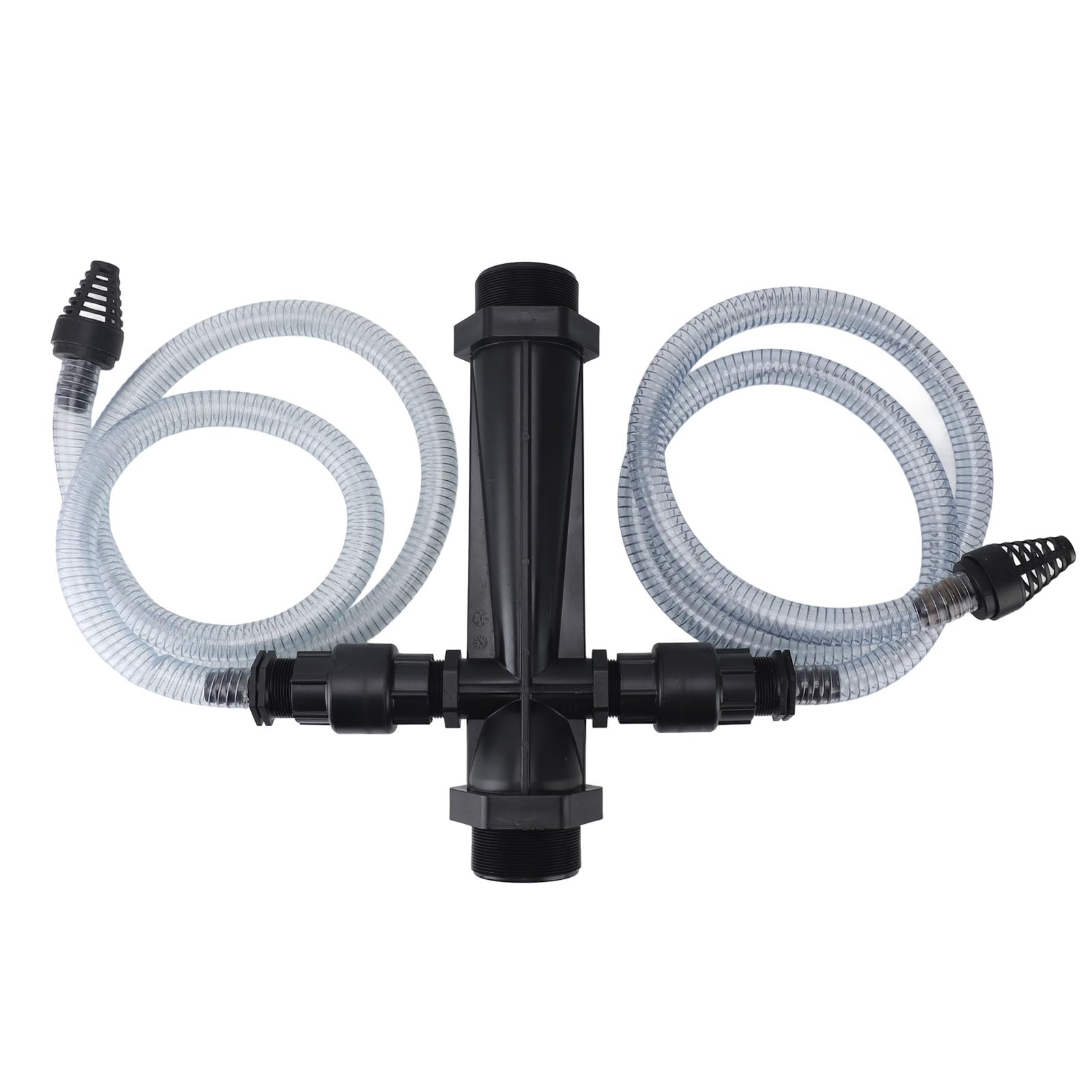 FLEXMAN Inyector Fertilizante para Riego por Goteo, Dispositivo Inyector Mezclador Fertilizante con Válvula Retención, Tubo Agua, Dispositivo Riego Venturi para Granjas Jardines (3 pulgadas)