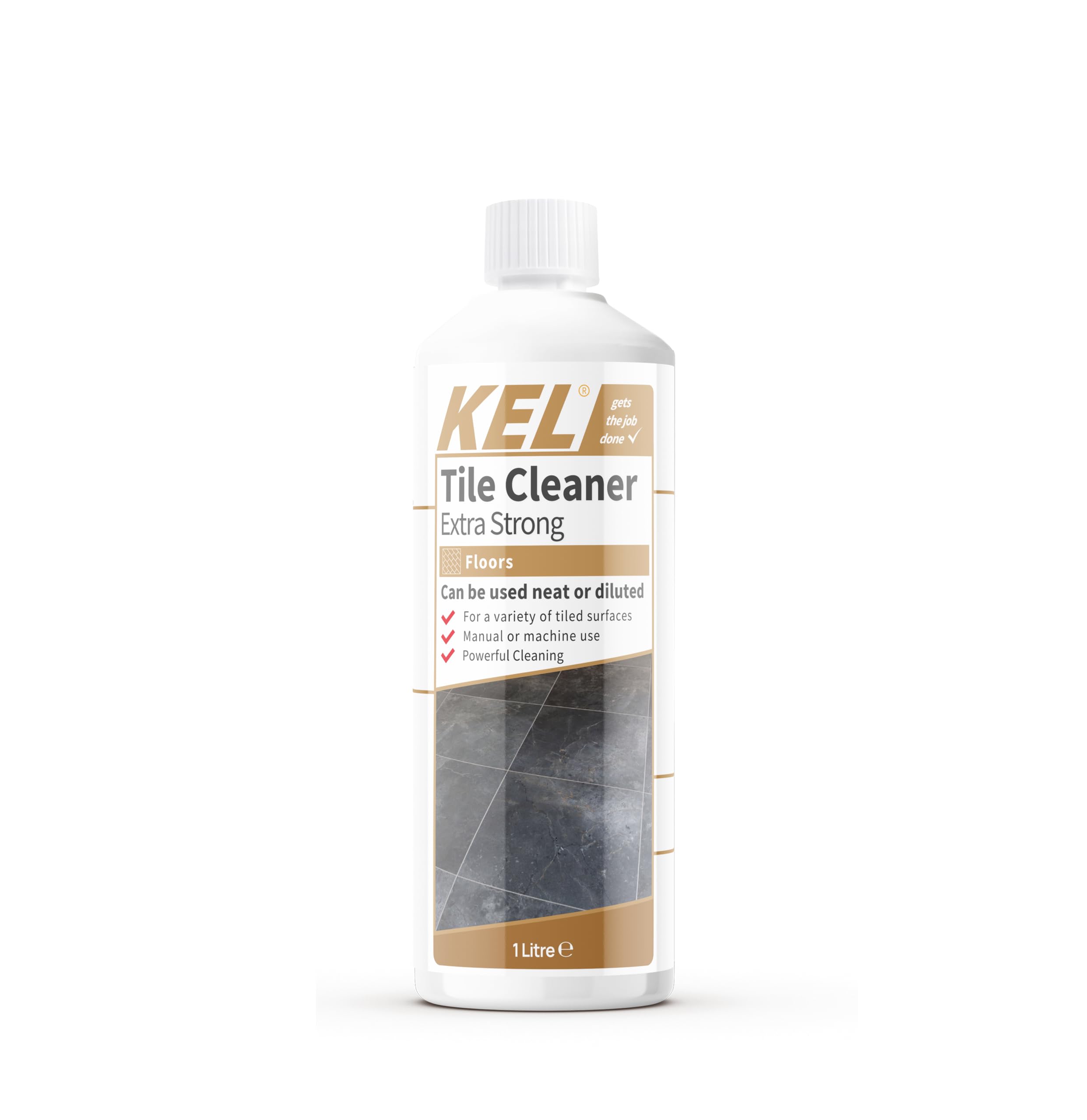 KEL - Tile Cleaner I Ready-To-Use Tile Grout Cleaning Spray, Removes Stubborn Dirt, Marks & Stains Between Tiled Walls & Floors - 1 Litre