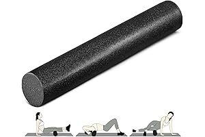 Yes4All High Density Foam Roller for Exercise - Black, 36 Inches