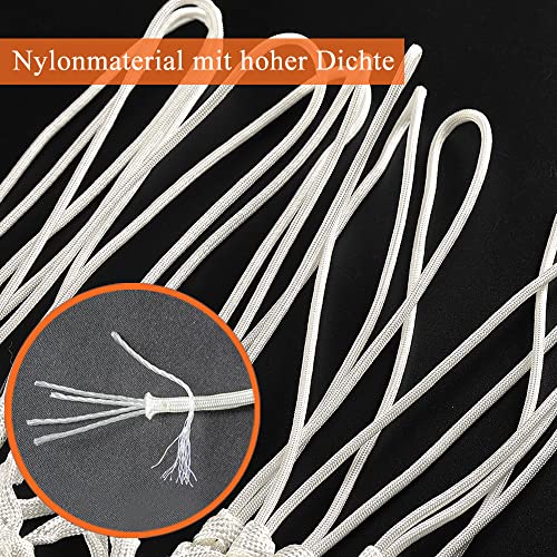Katop Premium Quality Professional Heavy Duty Basketball Net Replacement - All Weather Anti Whip,Fits Standard Indoor Or Outdoor Rims - 12 Loops (White) #TOP1