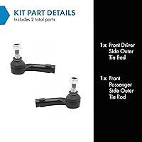 Vista 240 de TRQ Juego de barras de acoplamiento interiores delanteras 2 piezas compatibles con Acura RDX 2013-2018