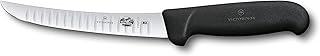 Victorinox Fibrox 6-inch Boning Knife with Granton Edge Blade, Black