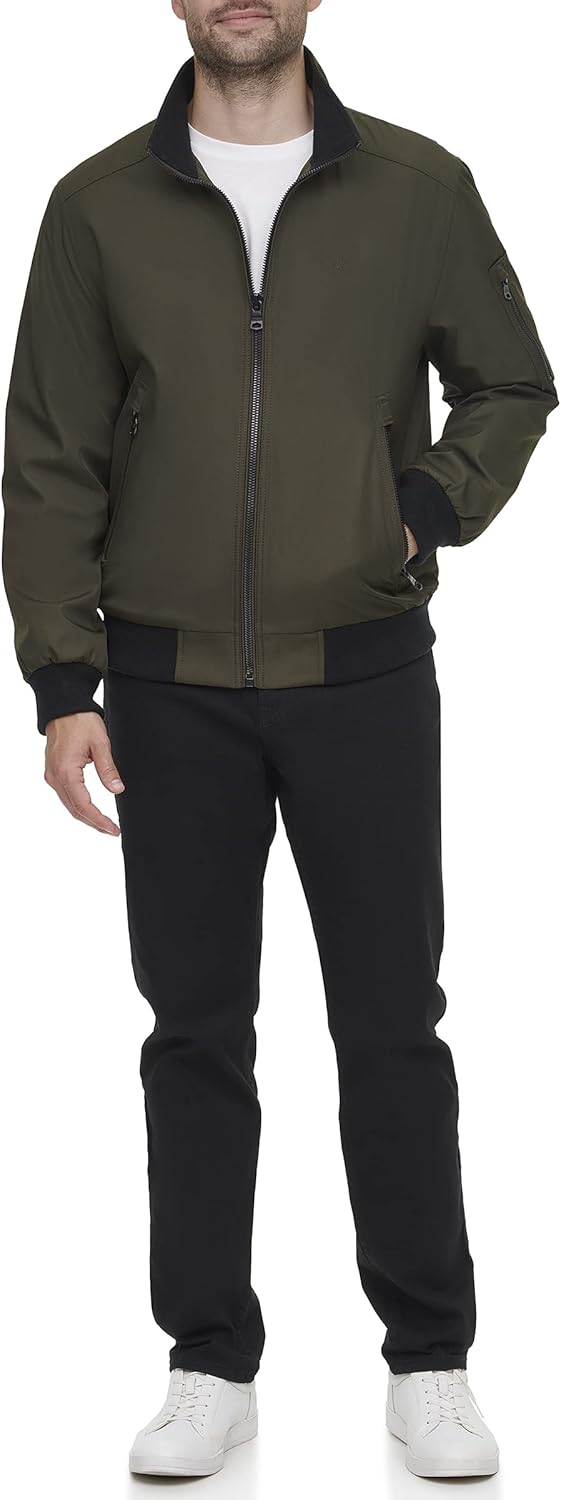 Calvin Klein Mens Winter Coats - Sherpa-lined Hooded Soft Shell Jacket - Image 2