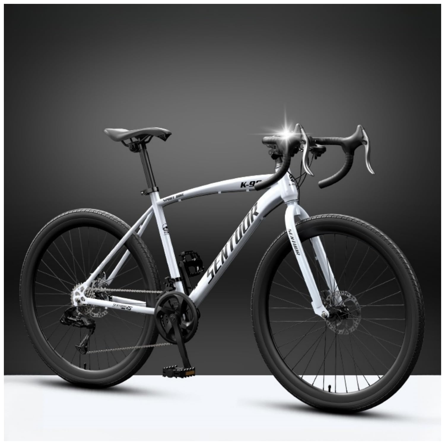 Tonainエアロロードバイク 700C×40C ロードバイク クロスバイク シマノクロスバイク 24段変速MTB 高炭素鋼フレーム 自転車 前後ディスクブレーキ器 ドロップハンドル 超高炭素鋼フレーム MTB自転車 超軽量 マウンテンバイク 通勤 通学 中学生 高校生 学生 大人 成人 男の子 女の子初心者