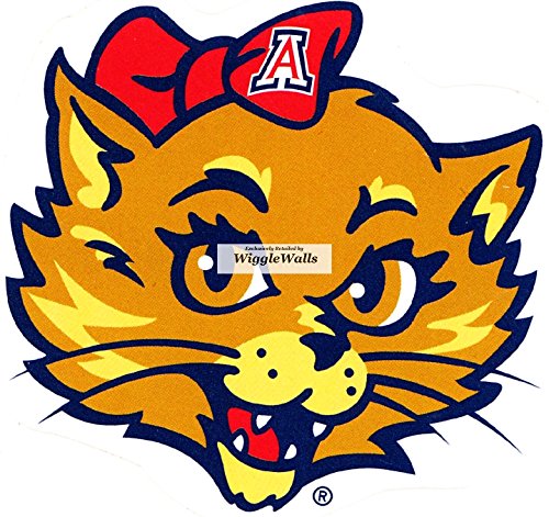 2 Inch Wilma Wildcat University of Arizona UA Wildcats AZ Removable Wall Decal Sticker Art NCAA Home Room Decor 2.5 by 2.5 Inches