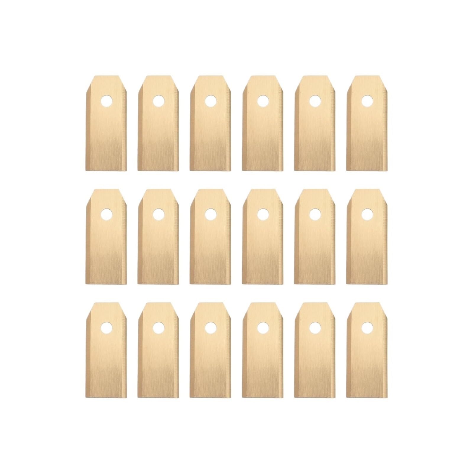 Ersatz-Rasenmähermesser, Edelstahl-Rasentrimmerklingen, 43 Mm Länge, Roboter-Rasenmäher, Garten-Elektrowerkzeug-Zubehör(18pcs Sliver)