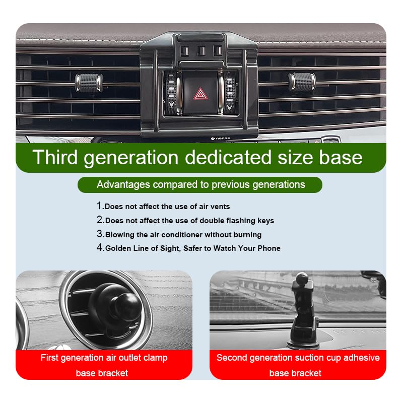 Car Phone Holder for Lexus LS Auto Accessories [Only for 2018-2024 LS/LS 500 / LS 500h] [Auto Lock Hands Free Cell Phone Mount Car fits for iPhone & All Smartphones]