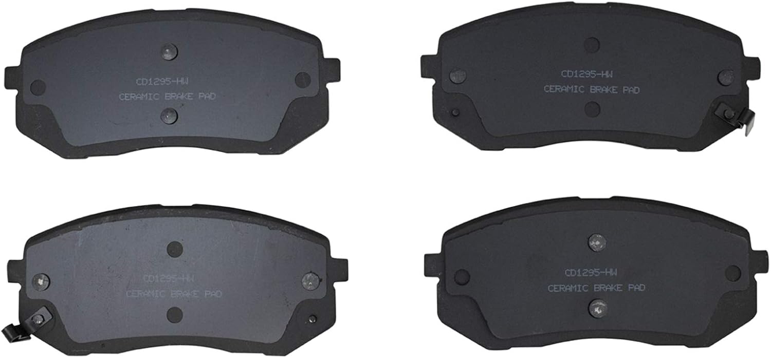 TRQ Front Brake Pad & Rotor Kit Brake Chemical Kit Brake Pads Brake Rotor Ceramic Compatible with 2007-2009 Kia Rondo