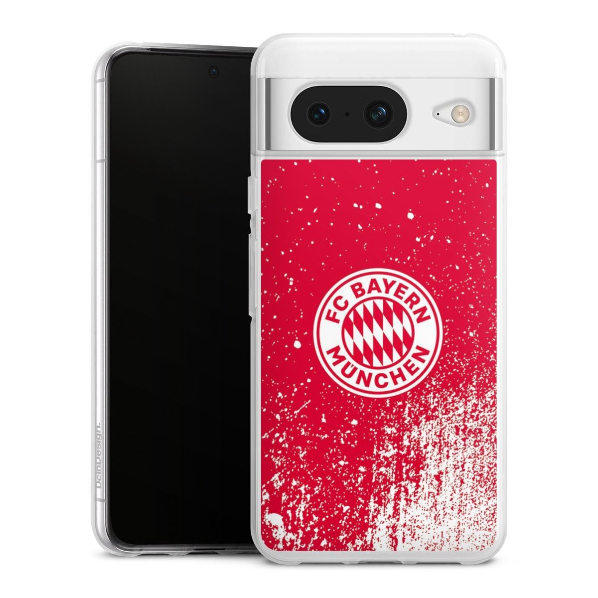 DeinDesign Custodia Sottilissima Per Google Pixel 7 Pro – Silicone Trasparente Con Stampa FC Bayern München – Prodotto Ufficiale Licenza FCB - 5