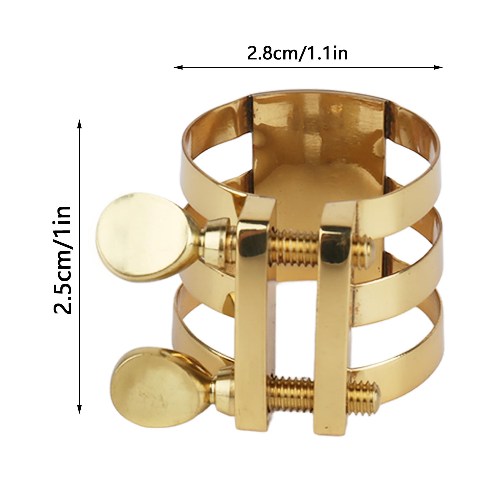 Legatura per Sassofono Contralto, Durevole ABS Bocchino per Legatura Chiusura per Sax Clip Accessori per Parti di Strumenti Musicali