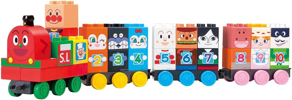エイゴ ミニ ラボ 1 2 3 セット Amazon.co.jp: BlockLabo ブロックラボ アンパンマン SLマンと1 2 3!す