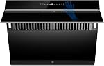 Tieasy Under Hotte de portée Cabinet 30 inch,Hotte de cuisine de Mount Wall 900 CFM avec chauffage fonction de nettoyage automatique, Gesture & Touch Control,Verre trempée 3 Ventilateur d'échappement de vitesse, Filtres à explosion