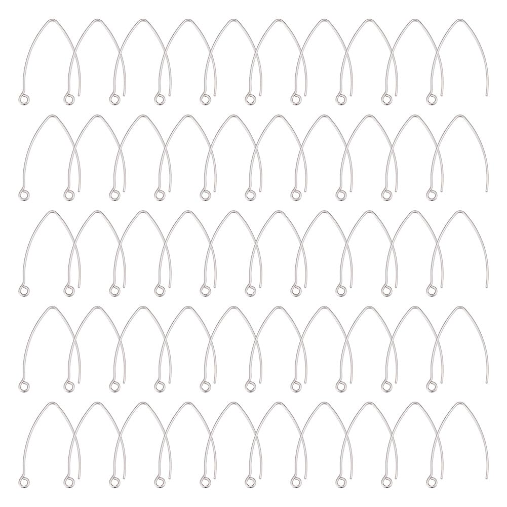 Ganci Per Orecchini In Acciaio Inossidabile 304 - 50 Pezzi Ipoallergenici Con Anello, Per Fai Da Te Gioielli - Foto 3