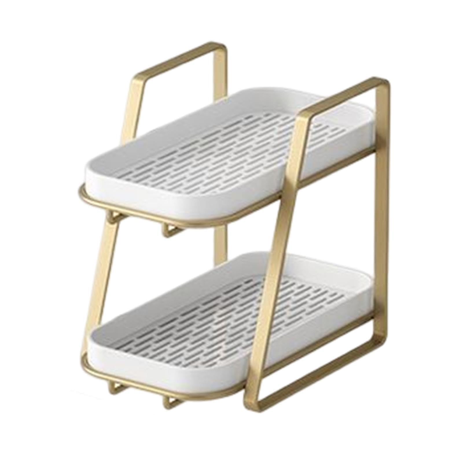 ALCXAZS Practical Dish Tray Water Cup Drainer for Tea Cup Convenient Living Room Cups Rack Shelf Organizer, Small