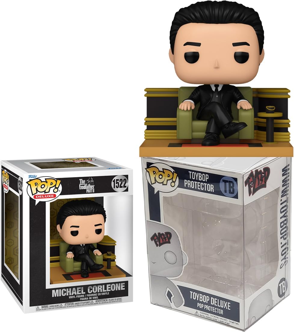 Funko Pop The Godfather Part II + Protector: Pop! Movies Vinyl Figure (Gift Set Bundled with ToyBop Box Protector Collector Case) (Michael Corleone Deluxe)