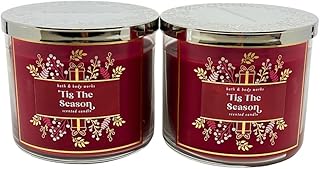 Bath & Body Works 3-Wick Scented Candle - Holiday Scents 14.5oz - Pack of 2 ('Tis the Season)
