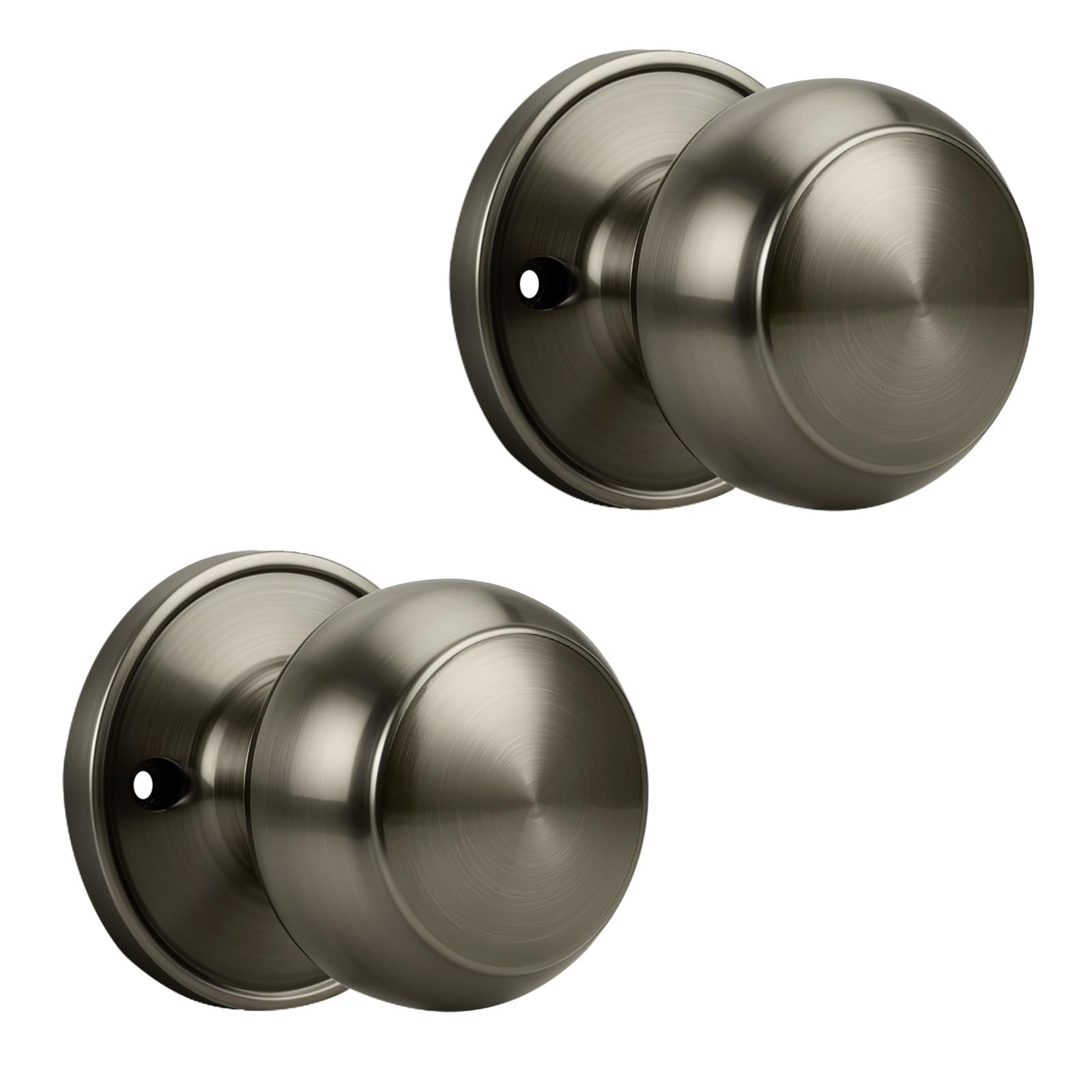 Dummy Door Knobs - Satin Nickel Pack of 4 -11