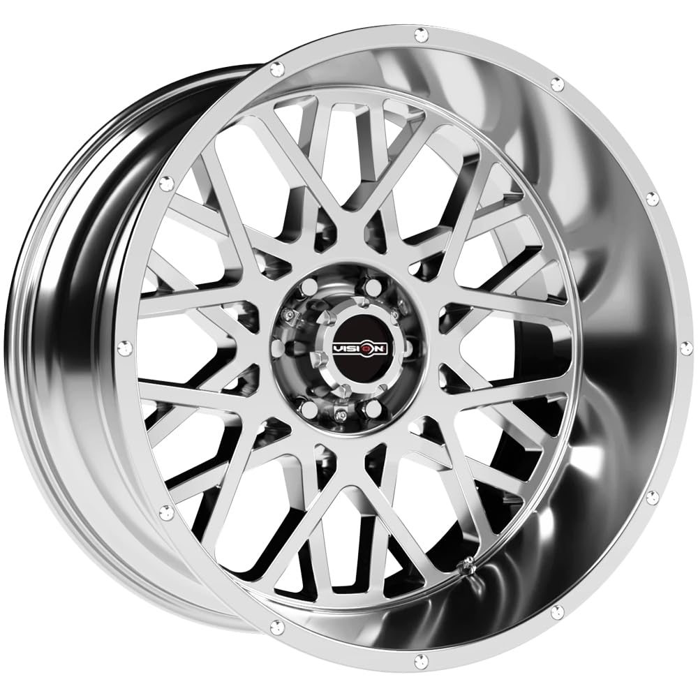 Amazon.com: Vision 412 Rocker 22x10 6x135-19mm Chrome Wheel Rim 22