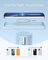 Vista 6 de Anker Cargador inalámbrico magnético, estación de carga inalámbrica 2 en 1 MagGo 623 con cargador USB-C, para iPhone 14/14 Pro/14 Plus/14 Pro