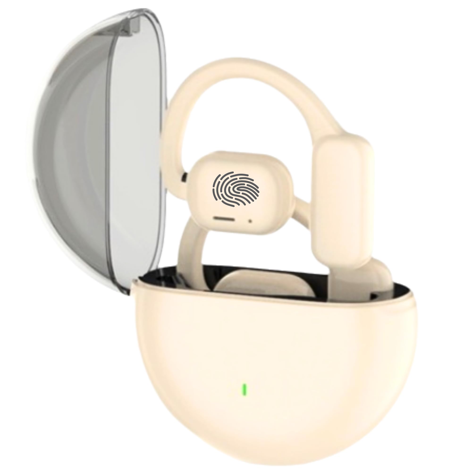 Open Ear Earphones with Earhooks, Bluetooth Wireless Earbuds with Mic,  Air Conduction Tech for Sports, Ear Hooks Sound, Clear Call for Gym Workout