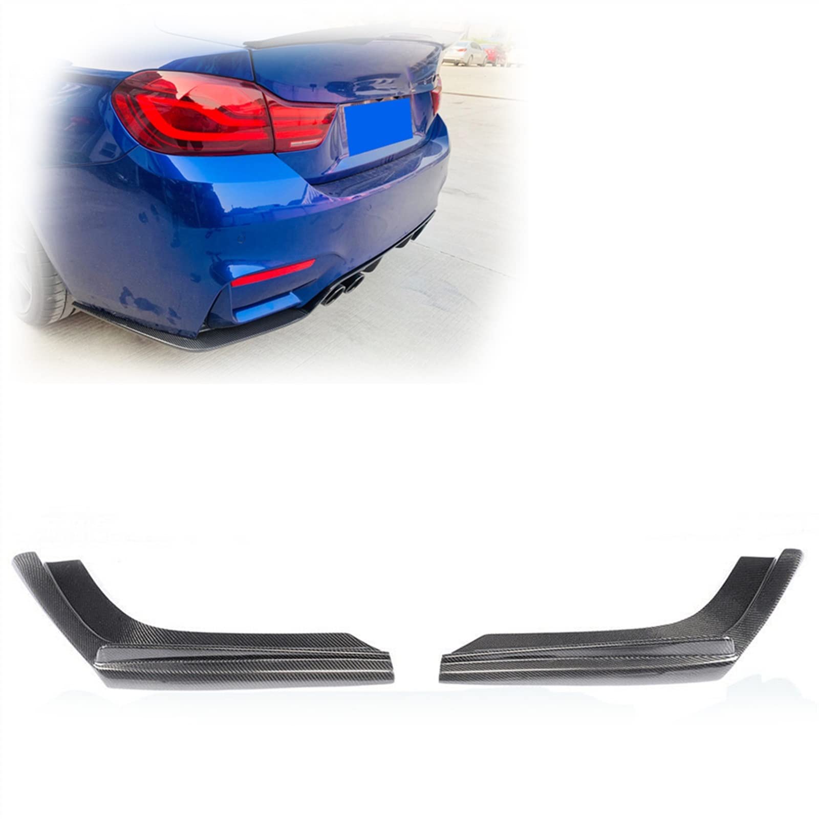 Spoiler arrière inférieur en carbone F80 M3 F82 F83 M4 pour protéger le pare-chocs