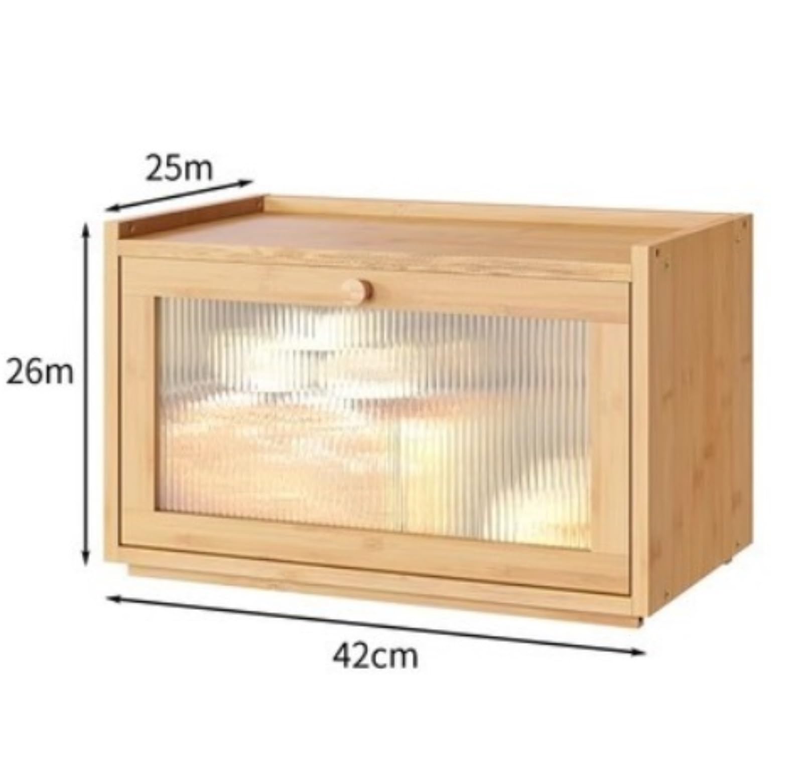 Chleb Do Przechowywania Dom Kuchnia Chlebak Do Blatu Kuchennego Z Drewna Bambusowego O Dużej Pojemności Pojemnik Przechowywania Chleba(Wood color)