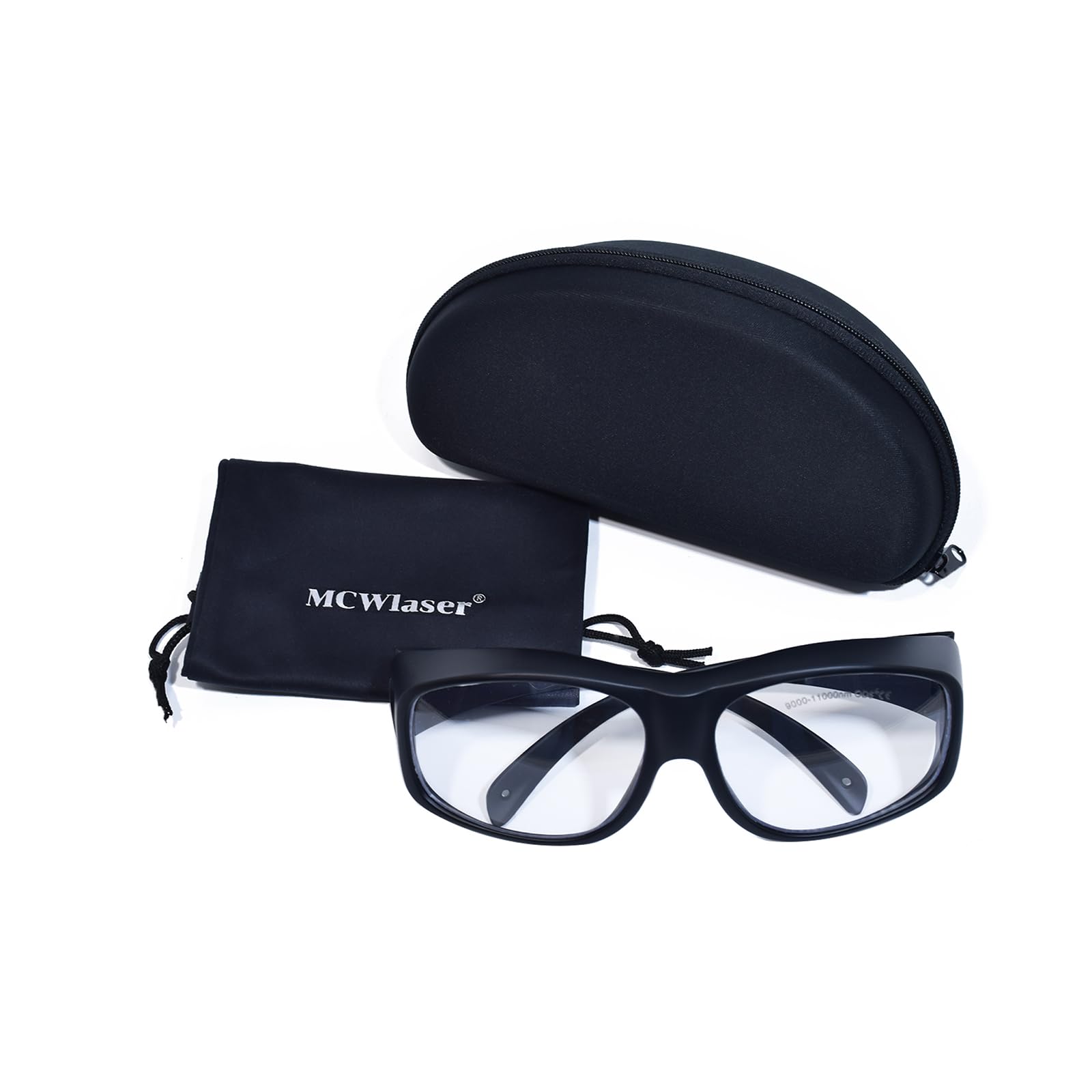 MCWlaser CO2 Laser Safety Glasses 9000-11000nm/10600nm Safety Protective Goggles OD 5+ Laser Eye Protection Glasses for CO2 Laser Cutting and Engraving