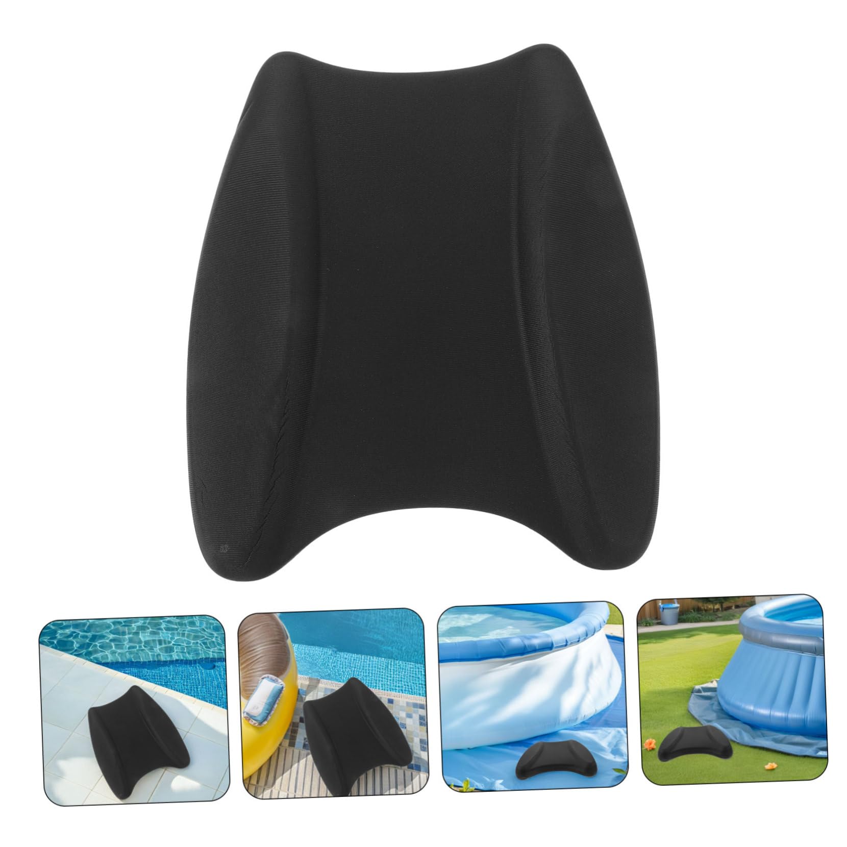 ibasenice Tabla de Natación para Piscina, 2 Piezas, Eva, Negro | Equipo de Ayuda para Nadar, Ligero, para Niños y Adultos, Uso en Piscina y Deportes Acuáticos