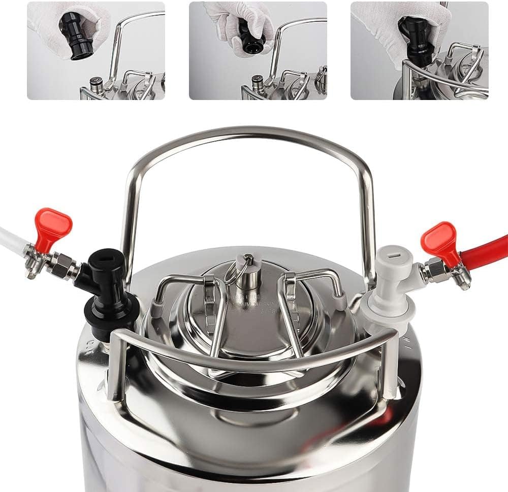 FERRODAY Ball Lock Keg Disconnect, 2 Pack Quick Ball Lock MFL Disconnect