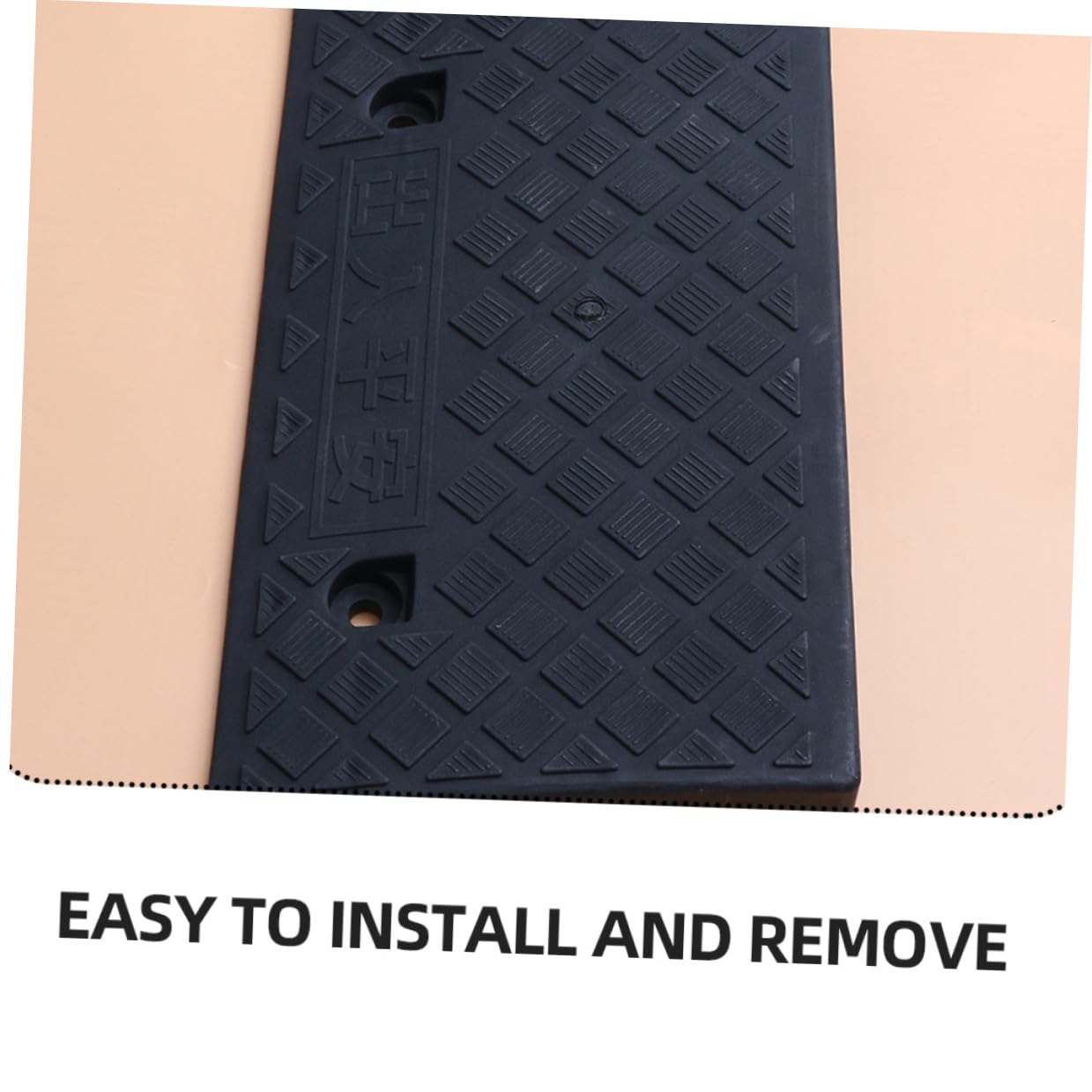 Rampa Fácil Silla de Plástico de Ruedas Umbral Negro de Instalación