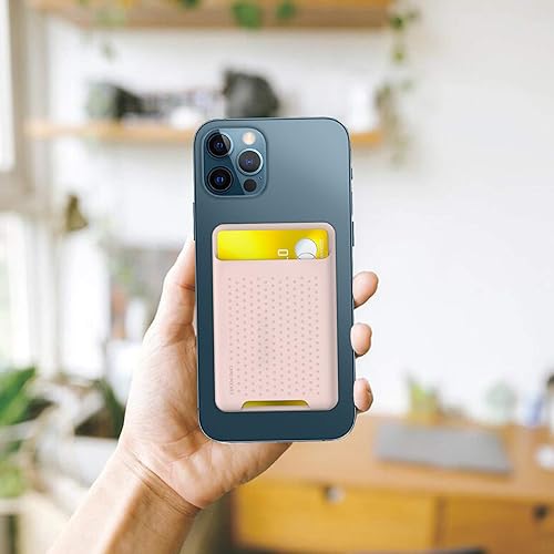 Miniatura 9 de BIAJIYA Tarjetero para la parte posterior del teléfono para soporte MagSafe cartera magnética de silicona compatible con iPhone 17161514131212 Pro12