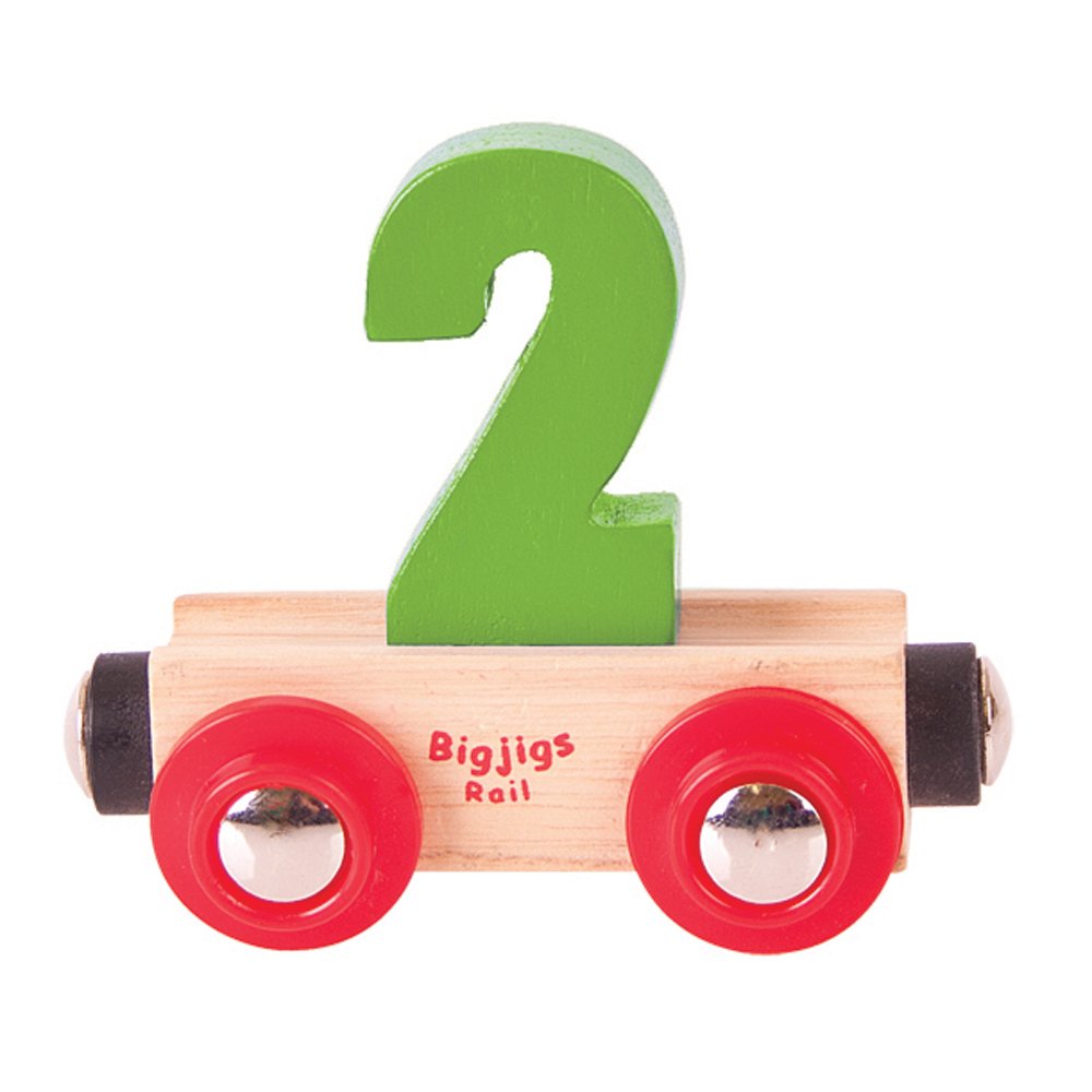 Bigjigs Rail Rail Name Number 2 (Green) โ image 1