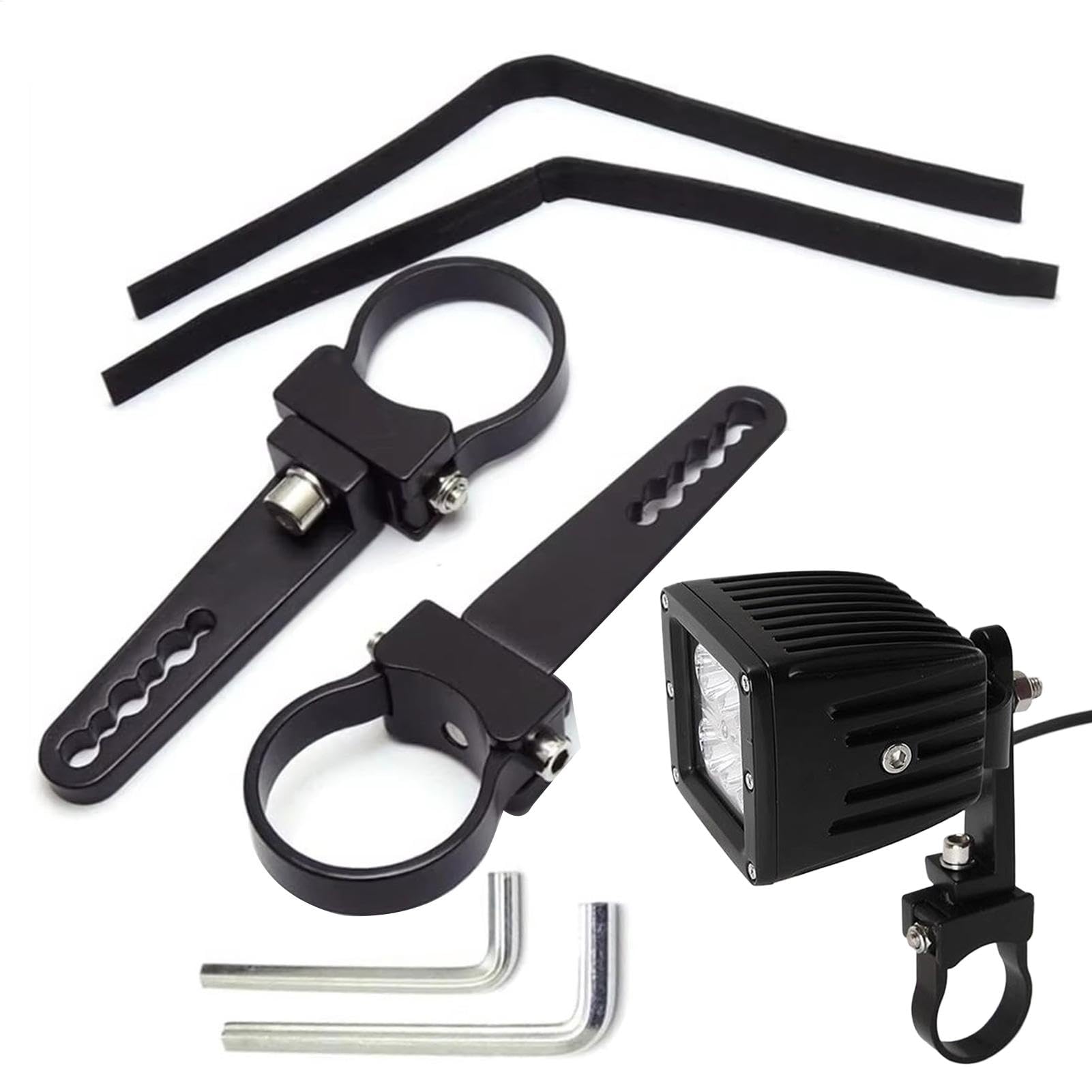 Supports de barre d'éclairage à LED Teksome anti-vibrations avec pinces réglables