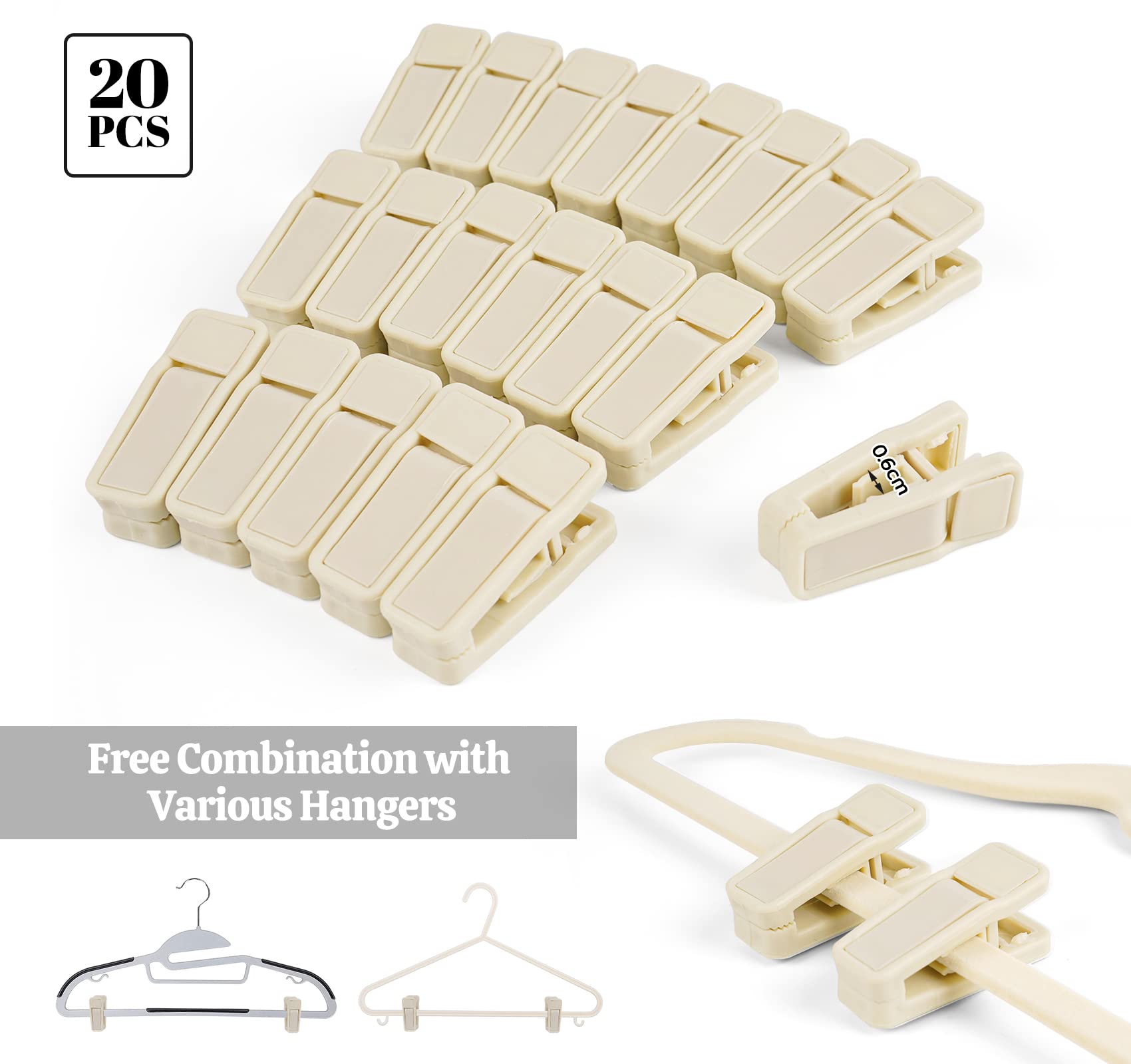 Perchas de terciopelo para niños de HOUISM, paquete de 30 perchas para abrigos de niños con 20 clips para dedos para conjuntos de ropa de bebé, niños pequeños y bebés, diseño en cascada ultradelgado