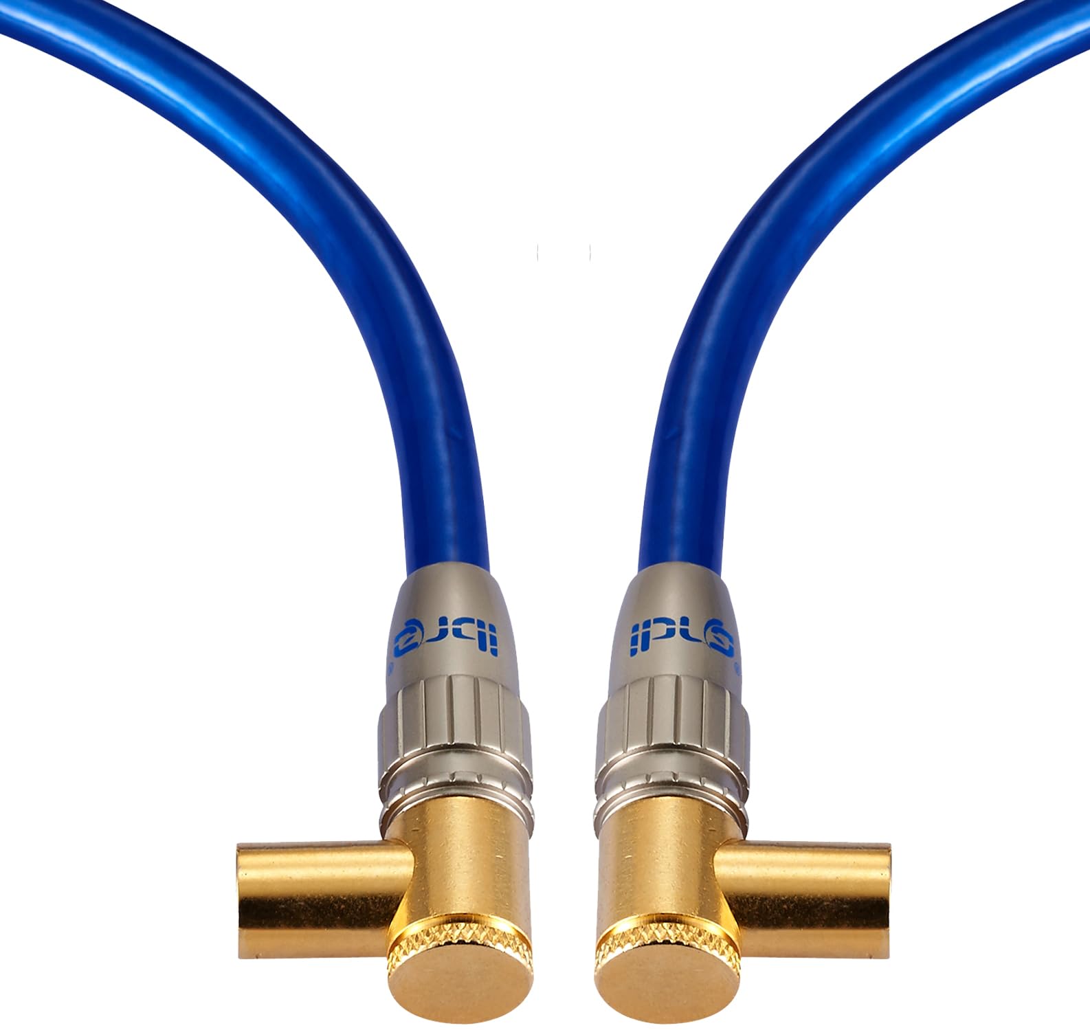 Cavo Antenna TV 90 Gradi - 0,5m Per UHF/RF/Freeview Con Connettori Oro