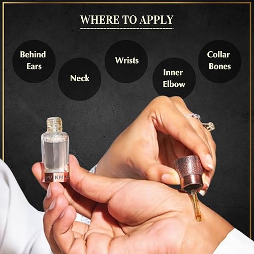 Miniatura 7 de Dukhni Maamoul Bakhoor - Caja variada con quemador y Misk Rijali Attar incienso árabe surtido y aceite de perfume de almizcle blanco suave y sedoso,