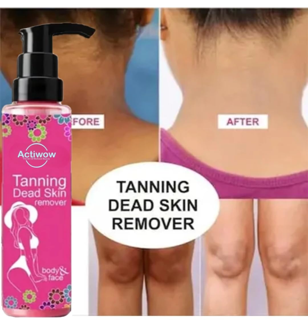 Actiwow Removes dead skin | TANNING AND DEAD SKIN REMOVER | Cleanses excess oil | For all skin types | 100ml (Pack of 1) 1