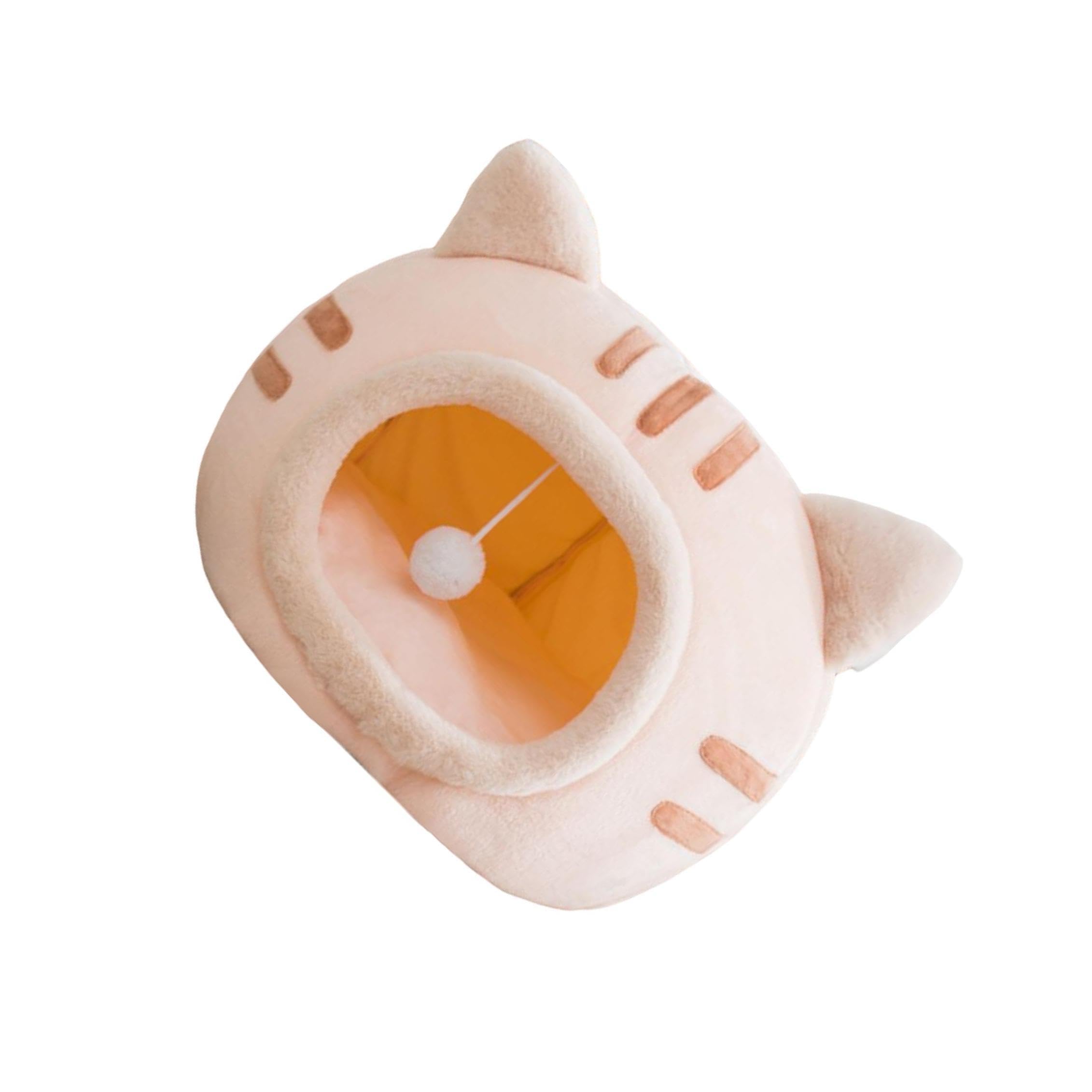 Casa nido para gatos con pelota de juguete cama acogedora acolchada para cachorros