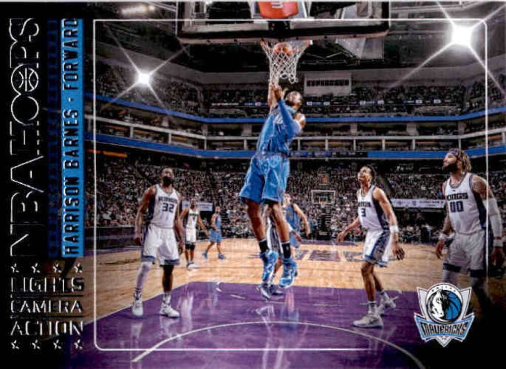 2017-18 Panini Hoops Lights Camera Action #19 HARRISON BARNES Dallas Mavericks