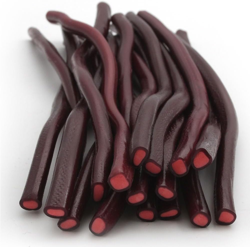 Assorted Candy Pencil Sweets–Retro Chewy Fruity Flavour (Blue Raspberry, Strawberry, Tutti Frutti, Apple, Cherry, Bubblegum, Blackcurrant, Cola) Perfect for Pick n Mix,Party Bags (1Kg, Cherry)