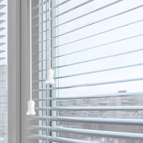 Miniatura 3 de esowemsn 8 perillas de madera para ventana, colgantes, colgantes pequeños, gotas, extremo para persianas o sombras, decoración del hogar, cortina