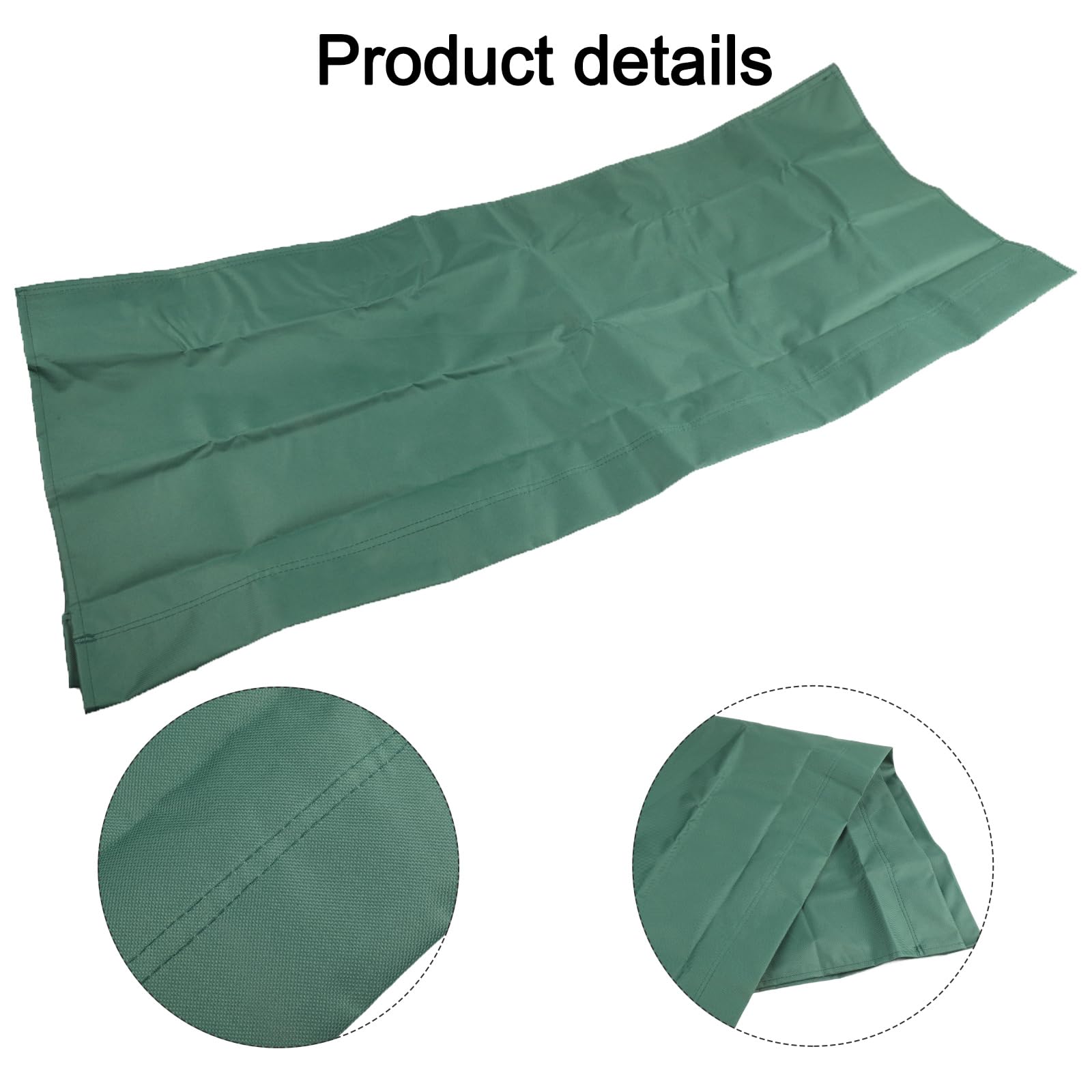 Coprisedile per dondolo da giardino, tessuto Oxford 600D, coprisedia per tutte le altalene da giardino, per sedie a 2 posti, 115 x 48 x 48 cm (verde scuro)