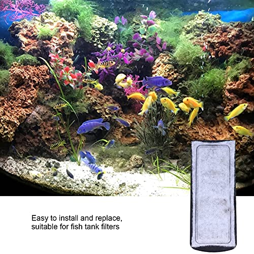 6Pcs Aquarium Filter Cotton Replacement, Fish Tank Hang On With Built-In Filter Cotton, Wall‑Mounted Filter Accessory Cartridge Carbon Supplies For Fish Tanks #TOP7