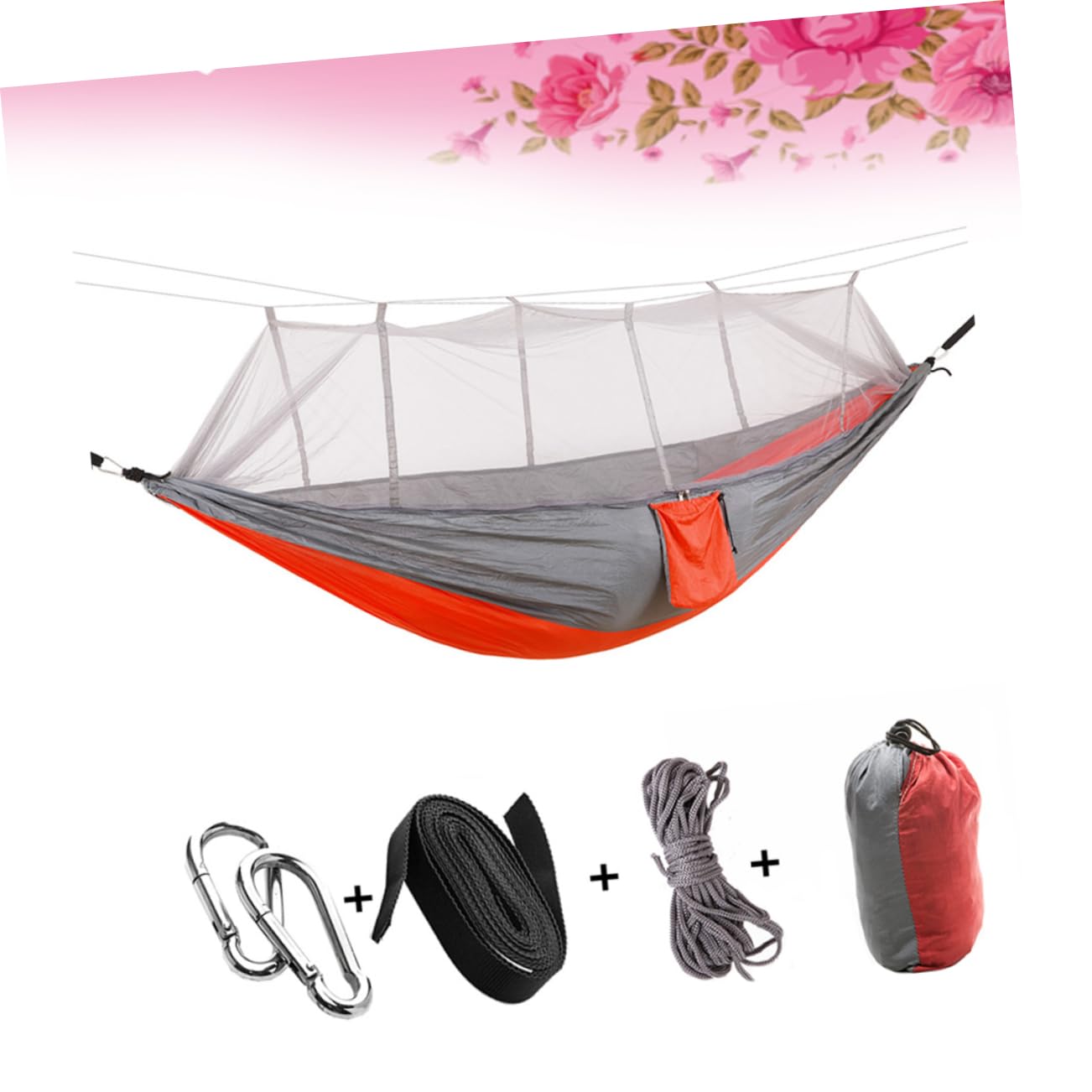 BESPORTBLE Amaca in Nylon Amaca da Viaggio Amache per Esterno Amaca per Esterno Amaca da Esterno Campeggio Amaca Portatile Amaca da Campeggio Rete 210T Doppia
