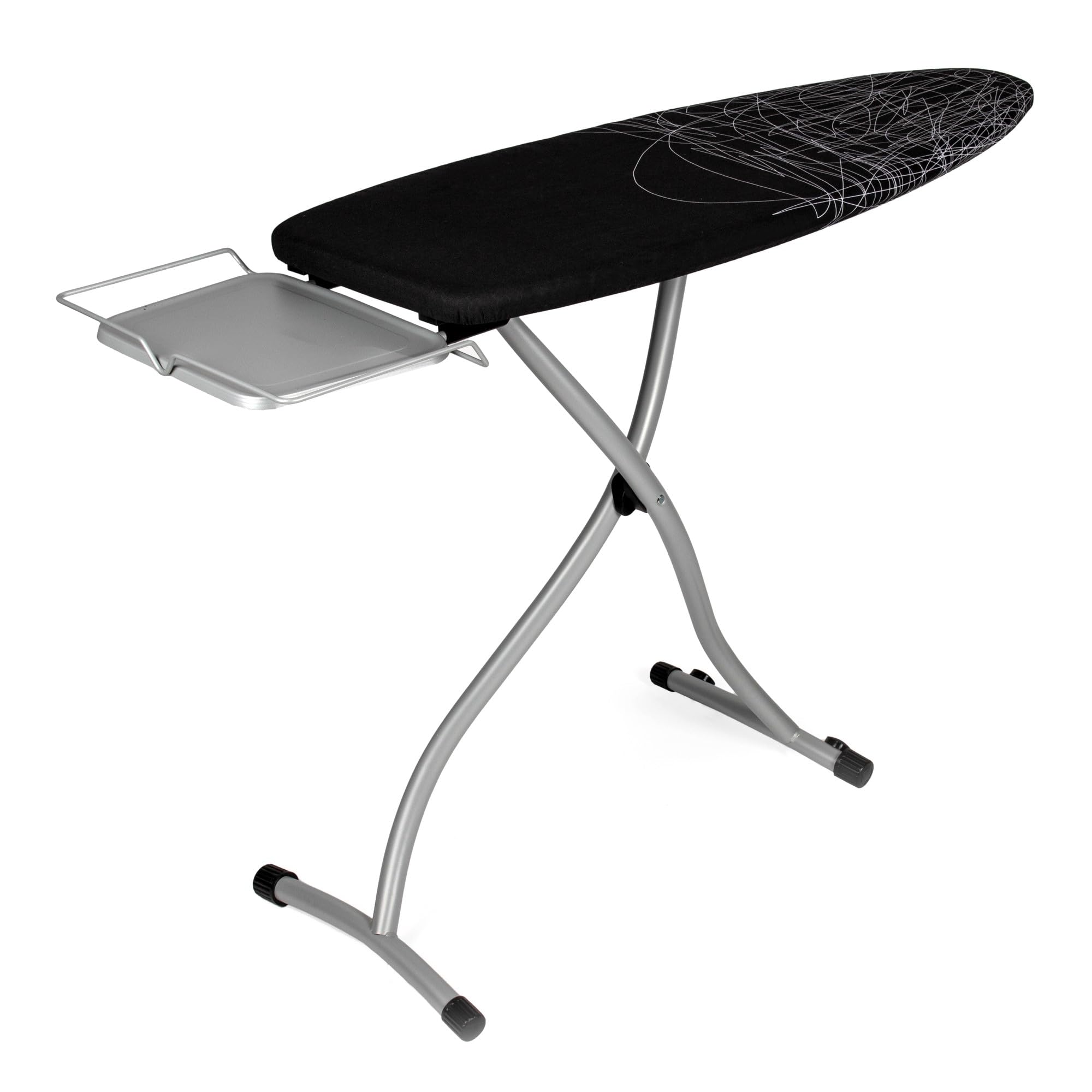 Tabla de Planchar Grande y Profesional | 130x47 cm | Plegable y Robusta | Altura Ajustable con Ruedas | Superficie XXL Ancha | Estable | ideal Centros de Planchado | Fabricada en Europa
