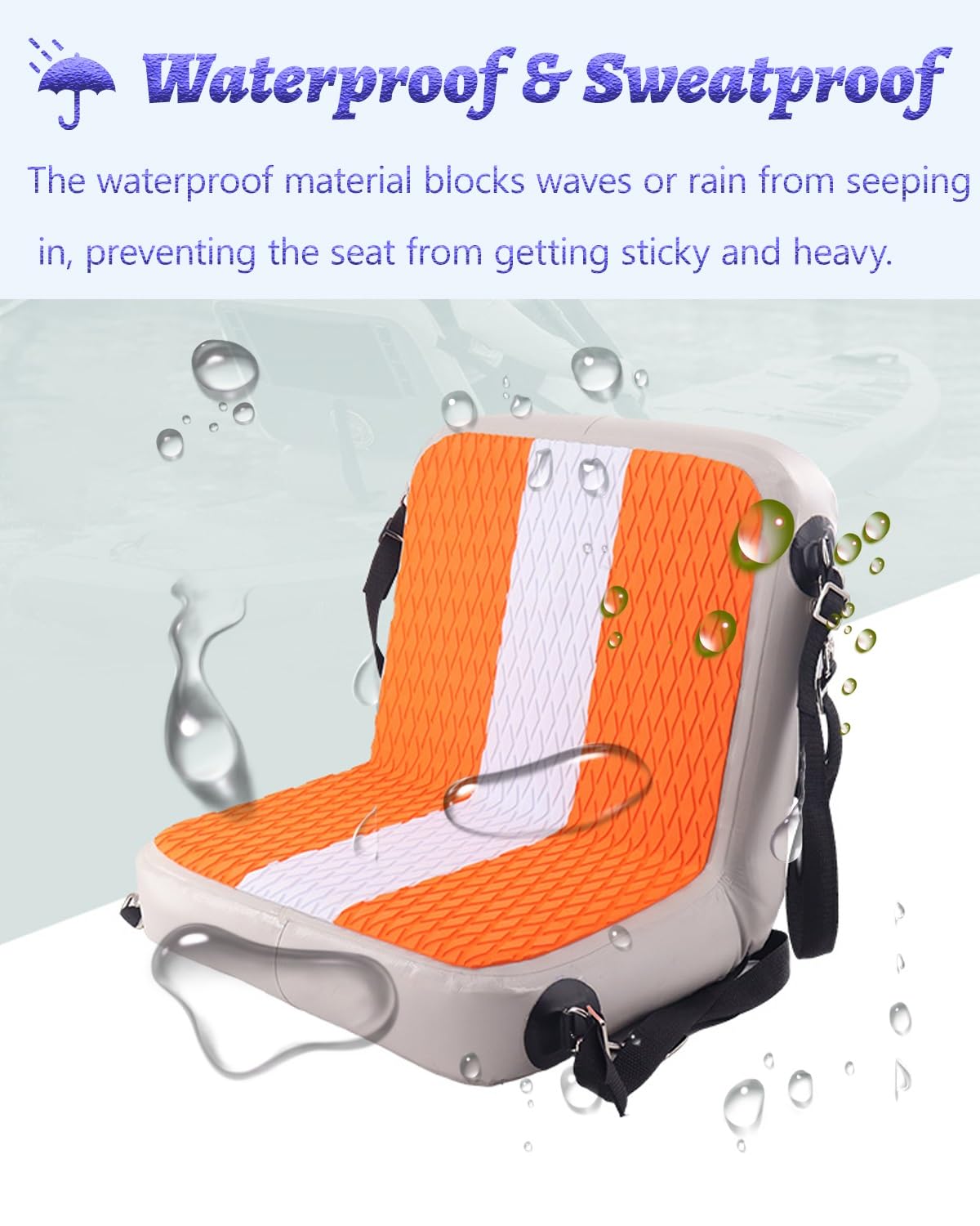 Sup Sitz Extra Breiter Aufblasbarer Paddleboard-Sitz für Erwachsene und Kinder, Universal-SUP-Kajak-Ersatzsitze, Abnehmbar, Ruderboot-Zubehör(Style-C)