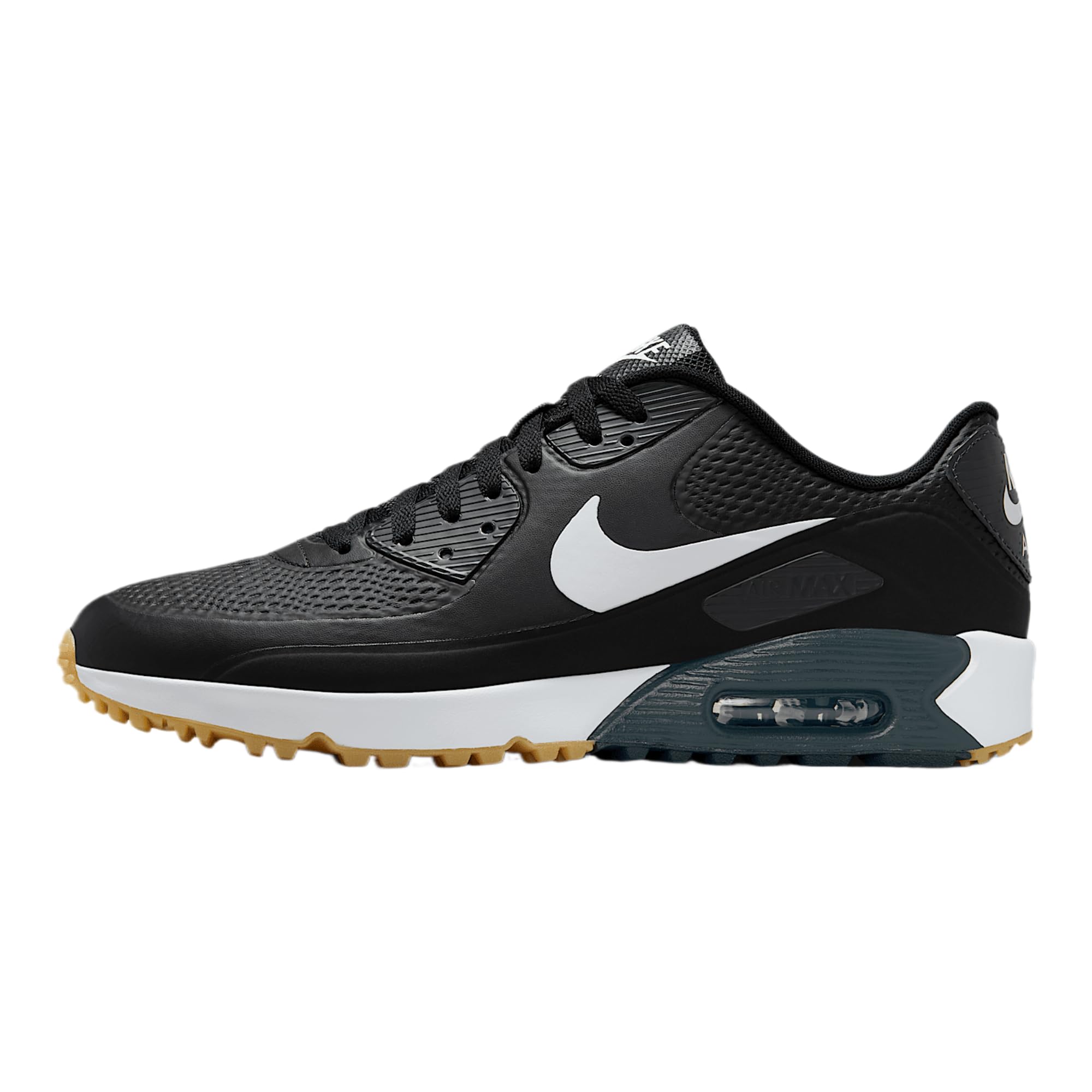 Nike Air Max 90 G Golf Shoes (HV9305-001, Black/White) Size 10